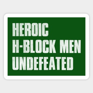 Heroic H Block Men Undefeated Magnet